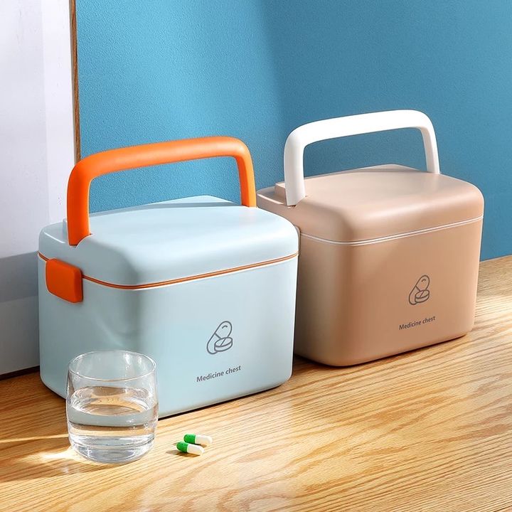 2 Large Capacity Medicine Storage Box
