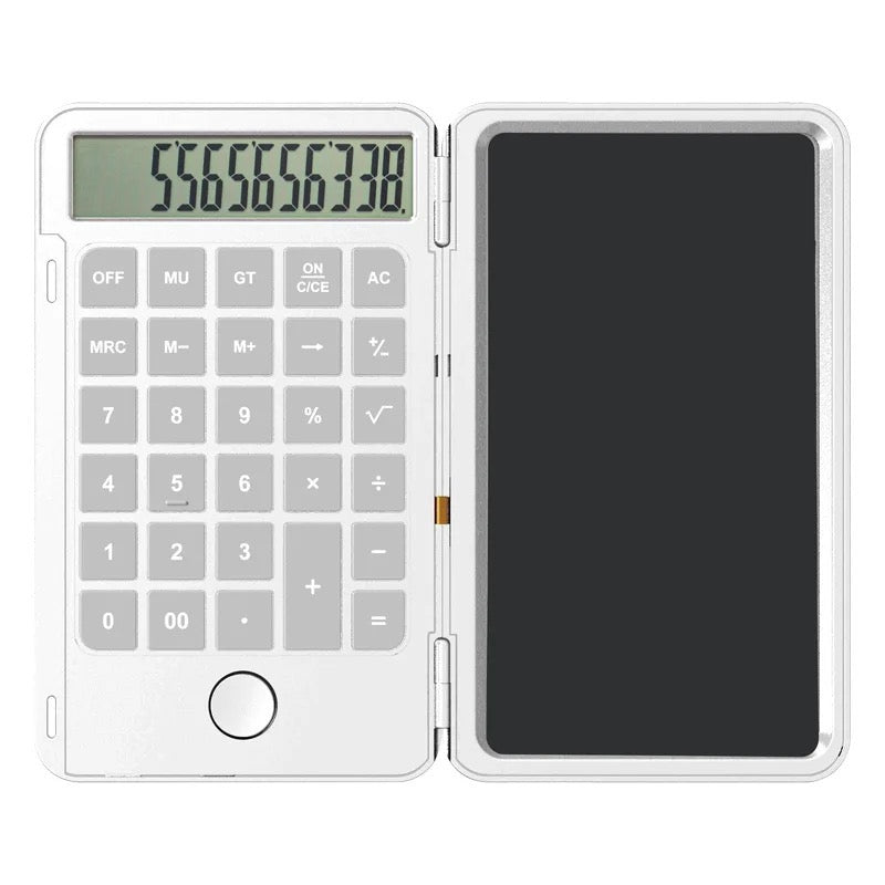 6 inches Handwriting Notepad Calculator, 12 Digits LCD Display with Stylus Pen, Erase Button, Lock Function, Gift for Kids