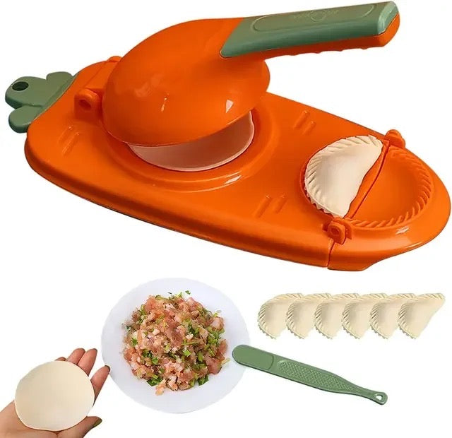 2in1 Dumpling Maker Mould Machine in red color
