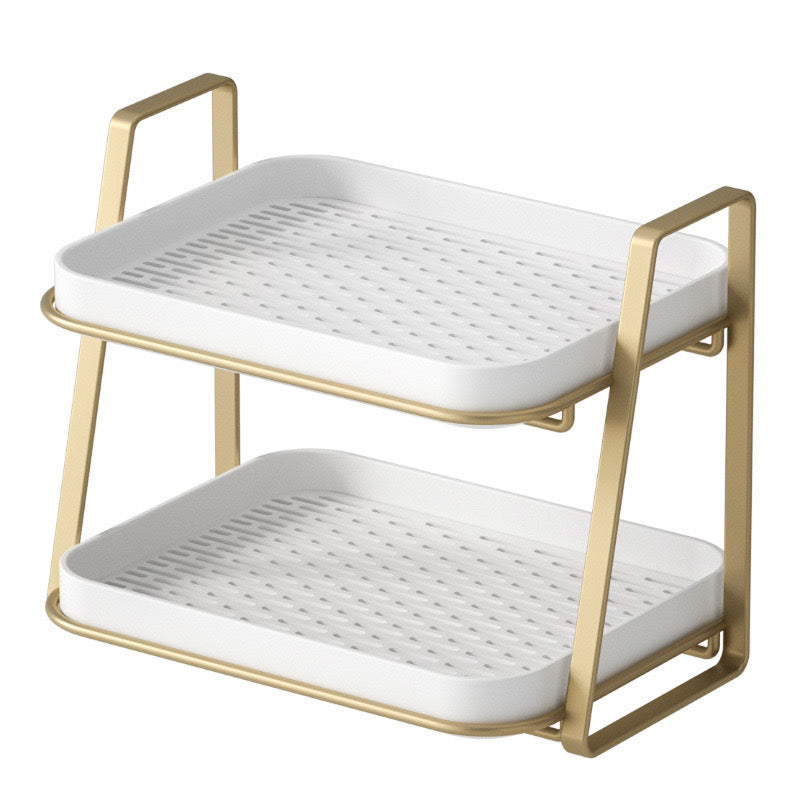 2 Tier Multifunctional Kitchen Storage Drain Rack