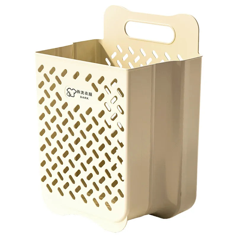 Dropship Wall-Mounted Laundry Basket Folding Storage Basket