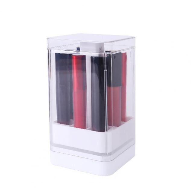 8/12 Grids Press Lift Cosmetic Storage Box, Press-To-Open Lipstick Organizer For Fast Pick