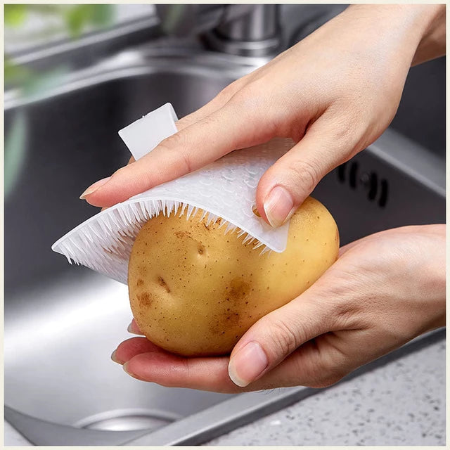 Multifunctional Fruit Vegetable Rubbing Brush