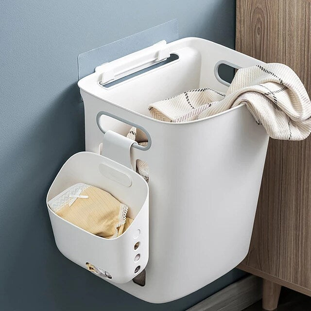 Large Wall Mounted Collapsible Laundry Storage Basket
