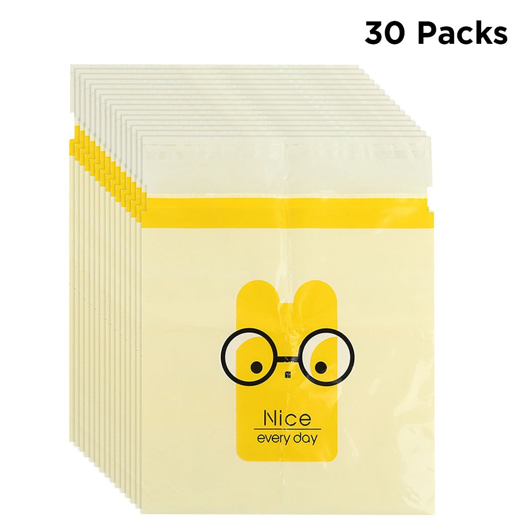 30 Pcs Easy Stick  Disposable Trash Bags