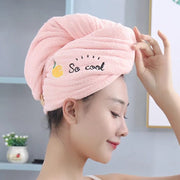 Quick Drying Microfiber Hair Care Towel with Button