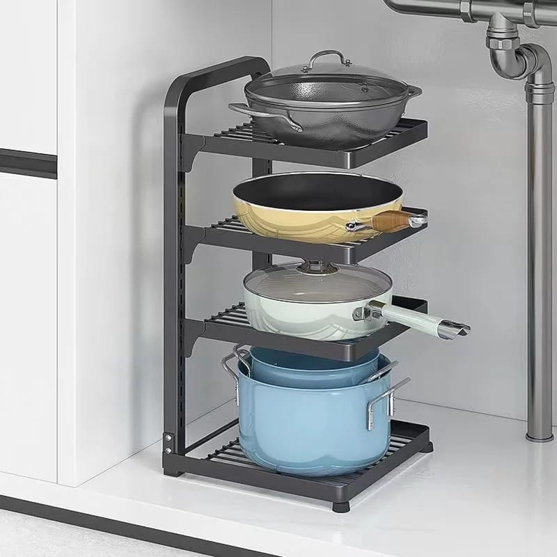 Multi-Layer Adjustable Wall Mountable Cabinet Under Sink Storage Rack Multi-Layer Adjustable Wall Mountable Cabinet Under Sink Storage Rack
