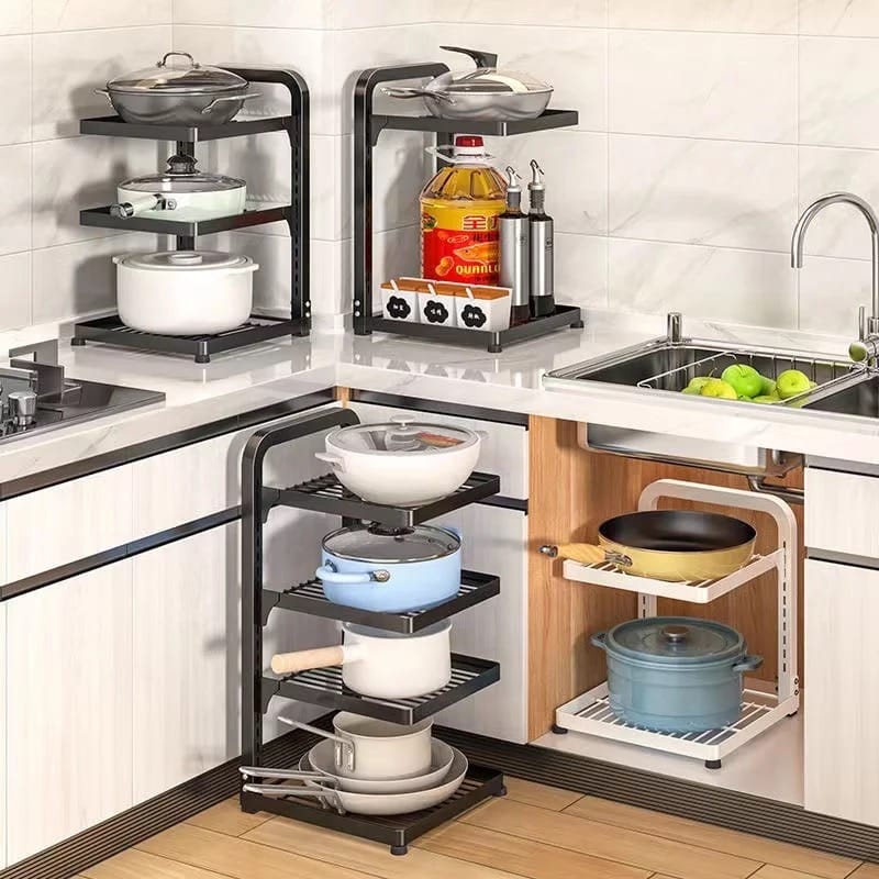 Multi-Layer Adjustable Wall Mountable Cabinet Under Sink Storage Rack Multi-Layer Adjustable Wall Mountable Cabinet Under Sink Storage Rack