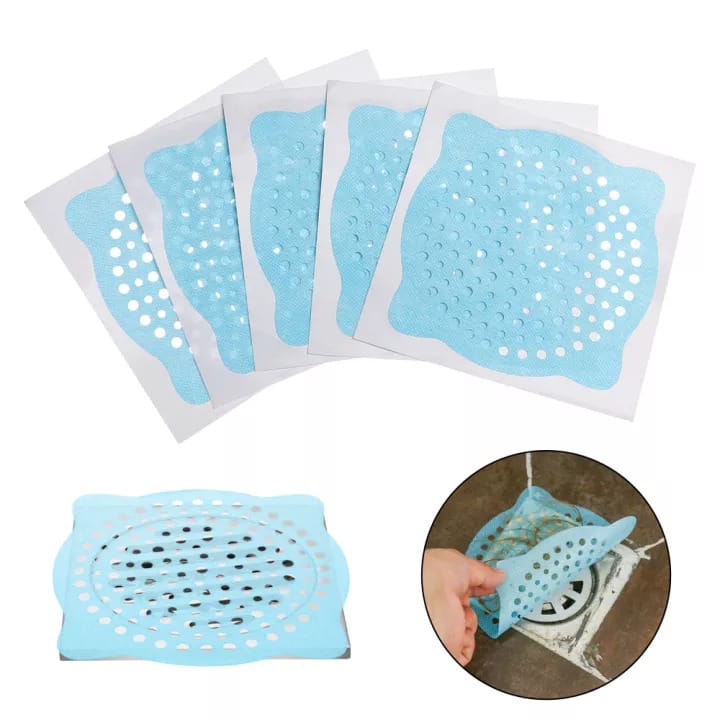 10 Pcs Disposable Sink Drain Filter Stickers - Hair & Debris Catcher 10 Pcs Disposable Sink Drain Filter Stickers - Hair & Debris Catcher