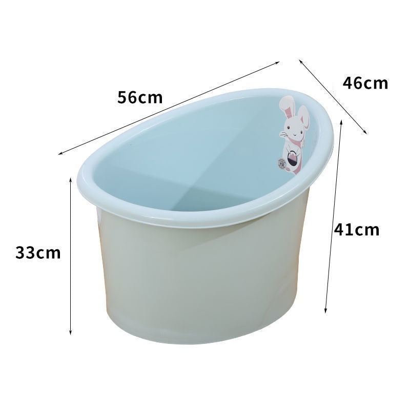 Space Saving Sit and Soak Bucket Baby Bath Tub with Seat with its size