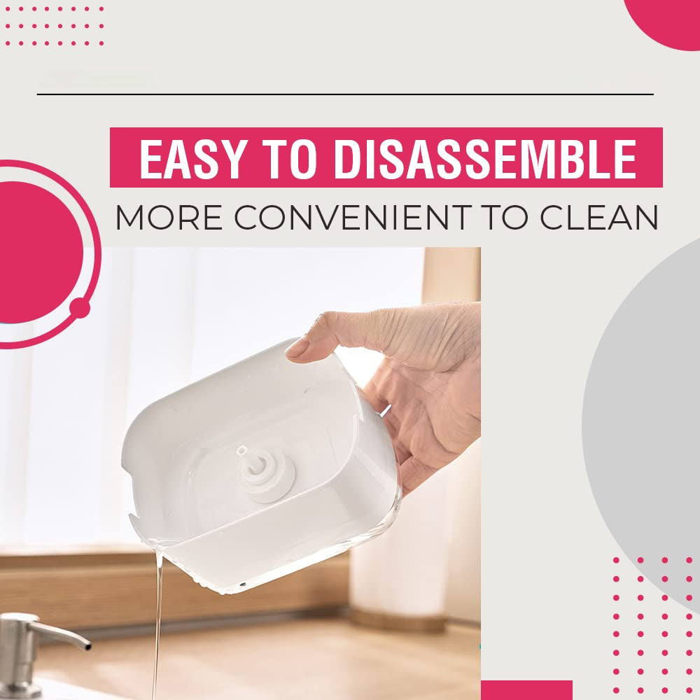 Soap Dispenser for Kitchen with Sponge Holder 300ml, 2in1 Liquid Soap Dispenser Soap Dispenser for Kitchen with Sponge Holder 300ml, 2in1 Liquid Soap Dispenser