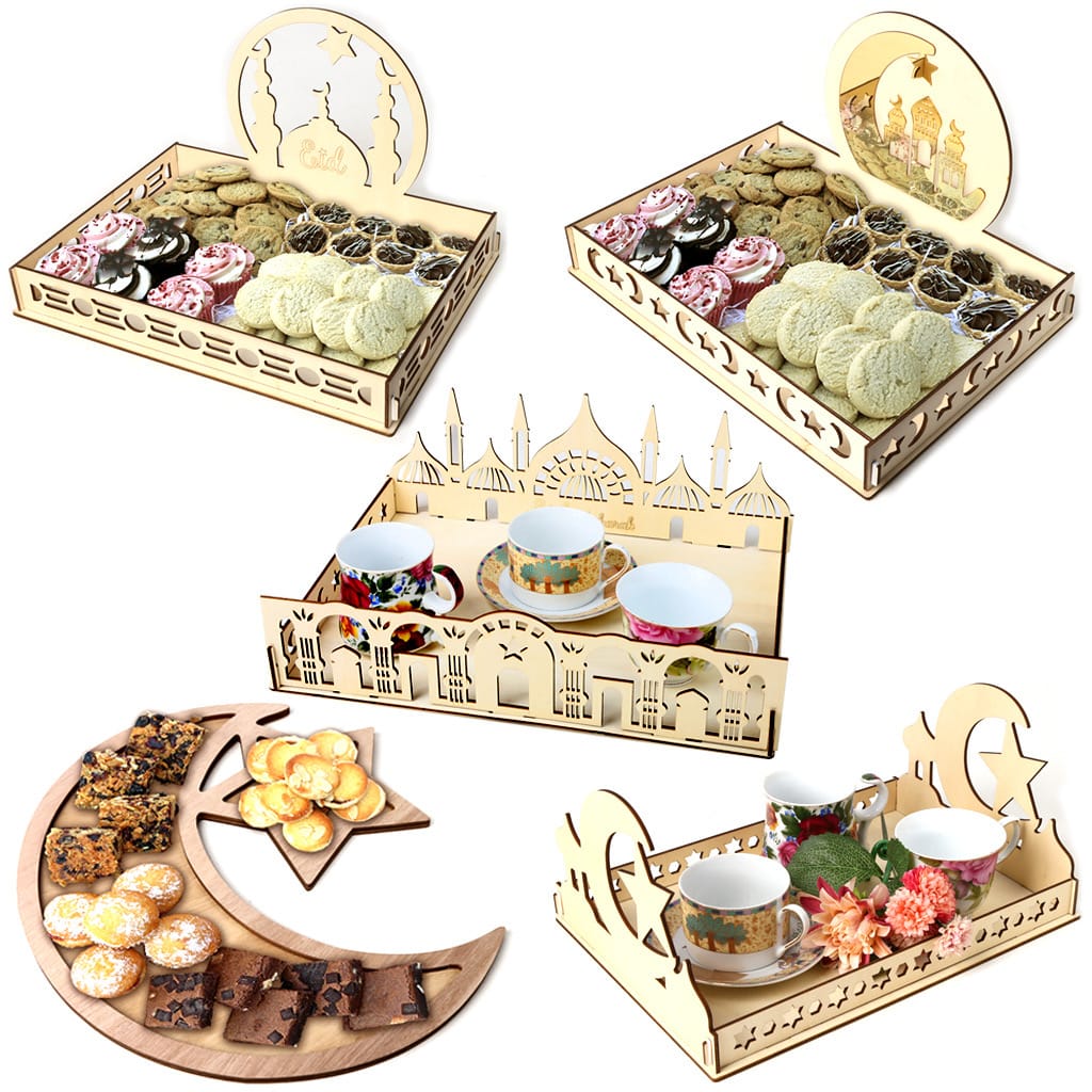 Ramadan Special Decorated Dessert Sweets Tray