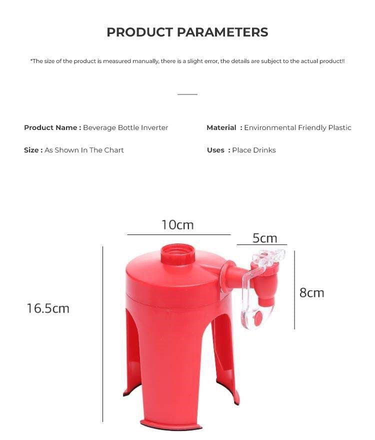 Inverted Easy Soda & Cool Drinks Dispenser Inverted Easy Soda & Cool Drinks Dispenser