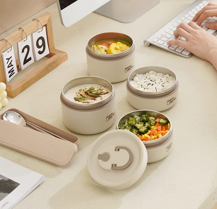 Stainless Steel Thermal Vacuum Insulated Lunch Box Set Stainless Steel Thermal Vacuum Insulated Lunch Box Set
