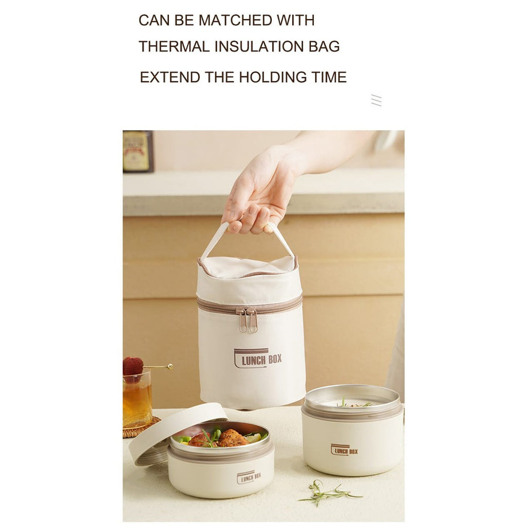 Stainless Steel Thermal Vacuum Insulated Lunch Box Set Stainless Steel Thermal Vacuum Insulated Lunch Box Set
