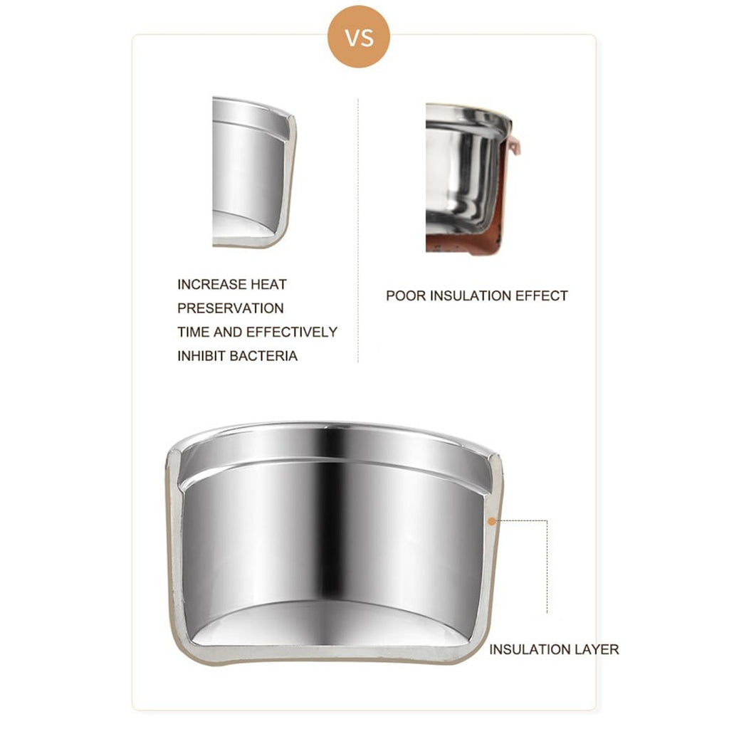 Stainless Steel Thermal Vacuum Insulated Lunch Box Set Stainless Steel Thermal Vacuum Insulated Lunch Box Set