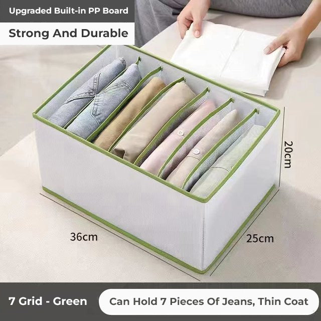 Cloth Organizer Wardrobe Storage Boxes filled with neatly folded clothes for easy storage and organization