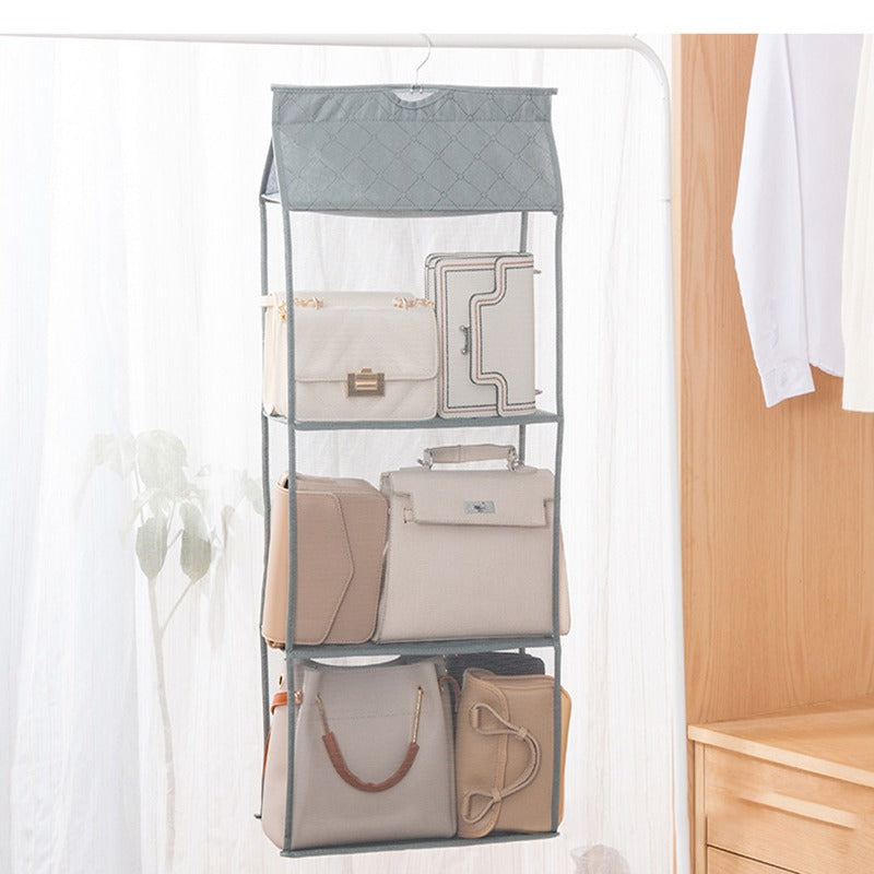 Multi Layer Hanging Handbag Wardrobe Organizer