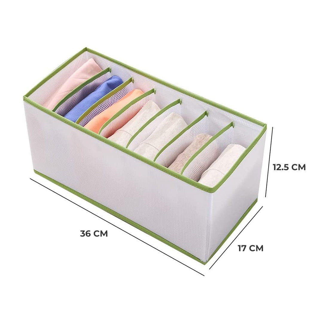 7 Grid Wardrobe Organizer Box for Scarf, Towel and Small Garments