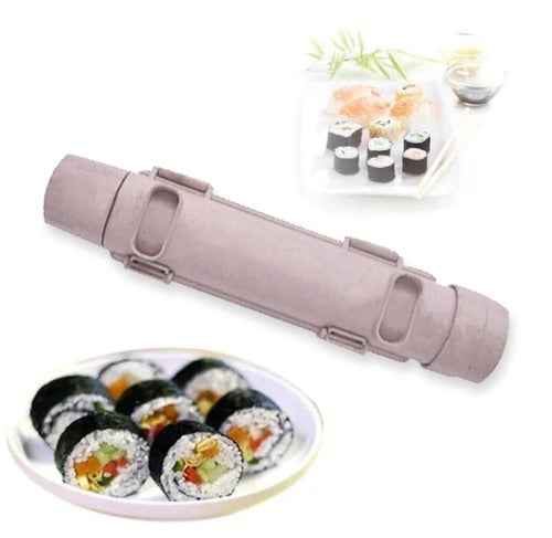 Kitchen Sushi Maker Kit Rice Roll Mold Bazooka Style Easy Sushi Roller Maker  .