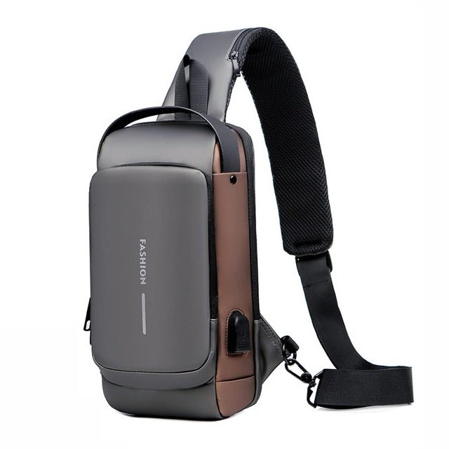 Fashion Travel Crossbody Bag Anti-Theft Shoulder Sling Bag with USB Port