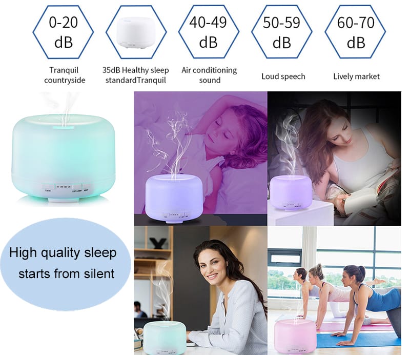 Aromatherapy Diffuser, 200ml Humidifier with Colorful Night Light Aromatherapy Diffuser, 200ml Humidifier with Colorful Night Light