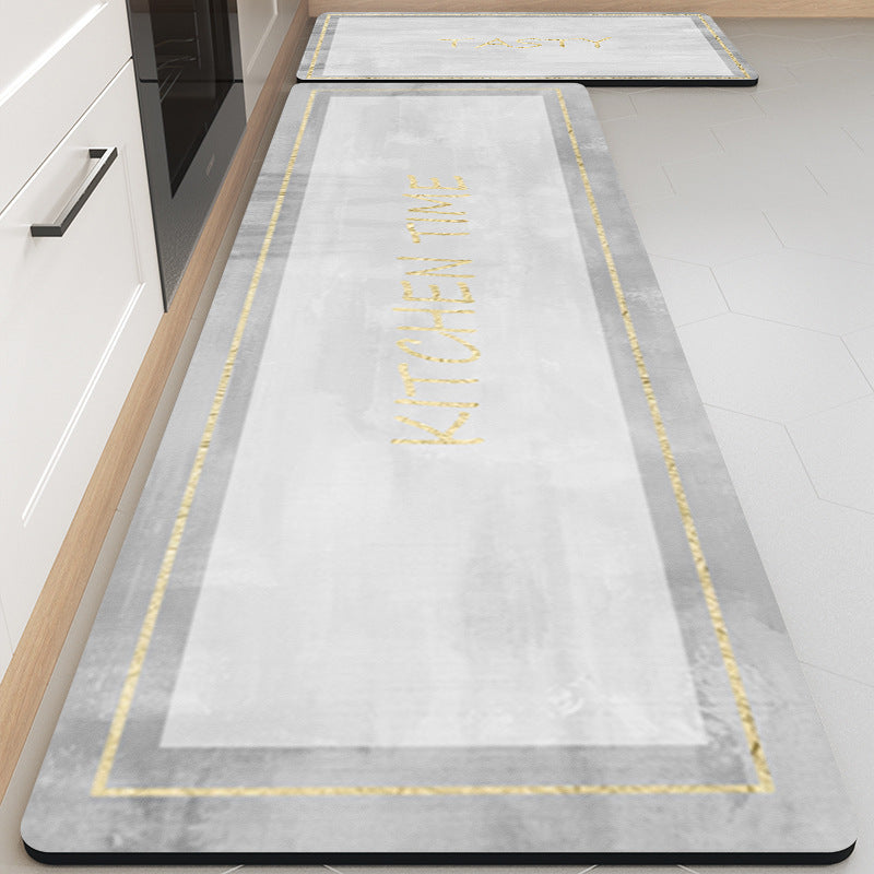 2 Pcs/Set Super Absorbent Quick Dry Non-Slip Floor Mat for Kitchen, Bathroom, Bathtub