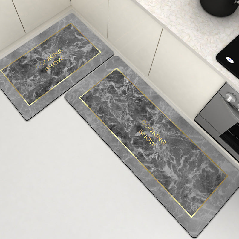 2 Pcs/Set Super Absorbent Quick Dry Non-Slip Floor Mat for Kitchen, Bathroom, Bathtub