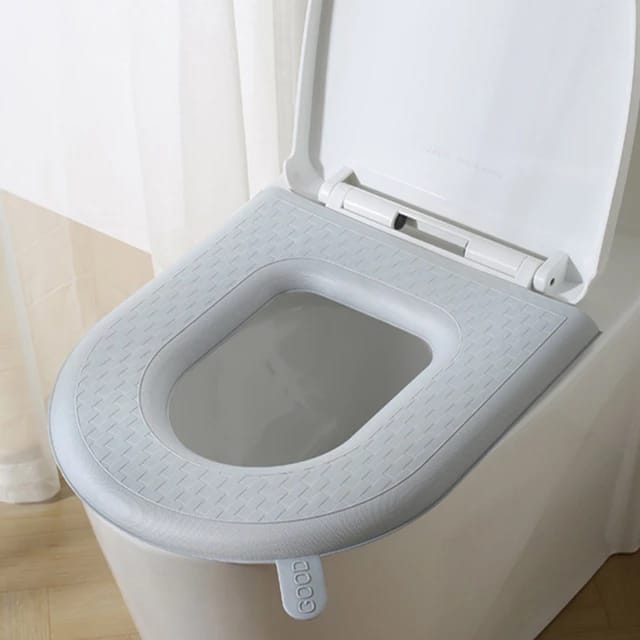 Toilet Seat Cover Cushion Pad in gray color