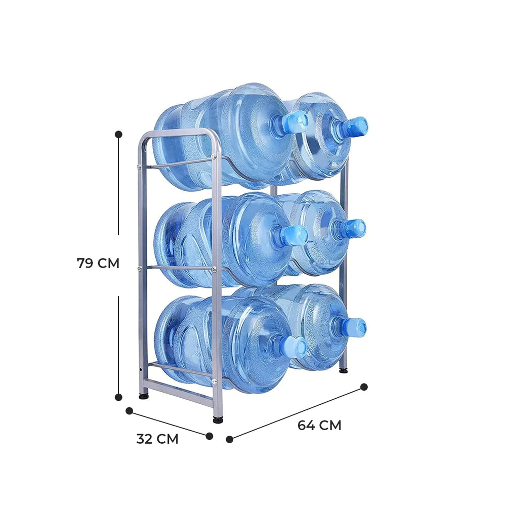 MPM Bottle Storage Rack, 2 Tier Clear Water Bottle Organizer for