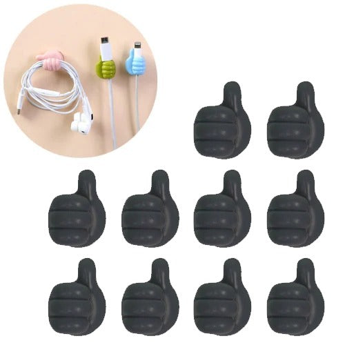 Multifunctional Mini Handy Organizer Hook, Silicone Thumb Hook Headphones Cable Manager (Pack Of 10) Multifunctional Mini Handy Organizer Hook, Silicone Thumb Hook Headphones Cable Manager (Pack Of 10)