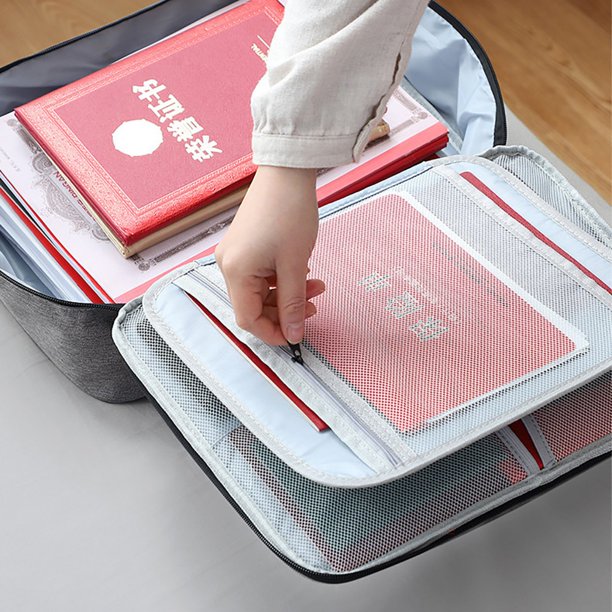 3 Layer Document Organizer File Bag with Safety Lock 3 Layer Document Organizer File Bag with Safety Lock