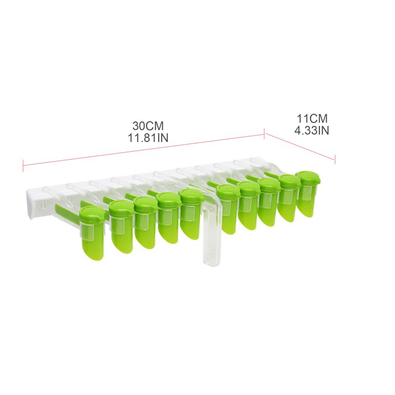 10 Clips Wall Mount Seasoning Bags Storage Rack 10 Clips Wall Mount Seasoning Bags Storage Rack