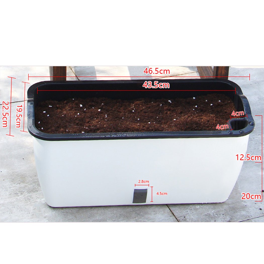 Self Watering Planter Pot, Double Layer Flower Pot with Visible Water Level