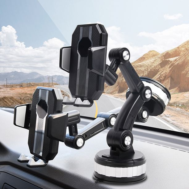 360° Rotating Super Adsorption Adjustable Magnetic Car Phone Holder placed in the vehicle