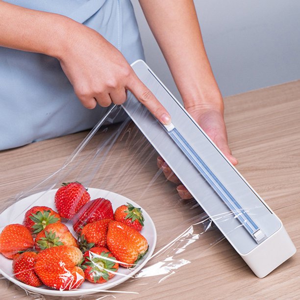 Wall Mount Instant Plastic Wrap Dispenser with Slide Cutter Wall Mount Instant Plastic Wrap Dispenser with Slide Cutter