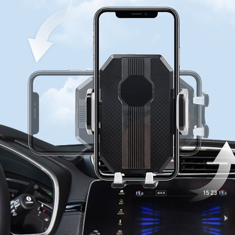 360° Rotating Super Adsorption Adjustable Magnetic Car Phone Holder placed in the car