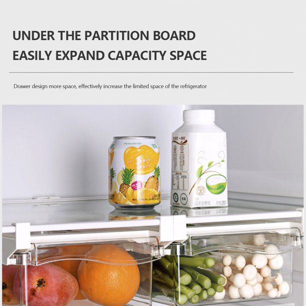 Refrigerator Drawer Transparent Organizer Rack Refrigerator Drawer Transparent Organizer Rack