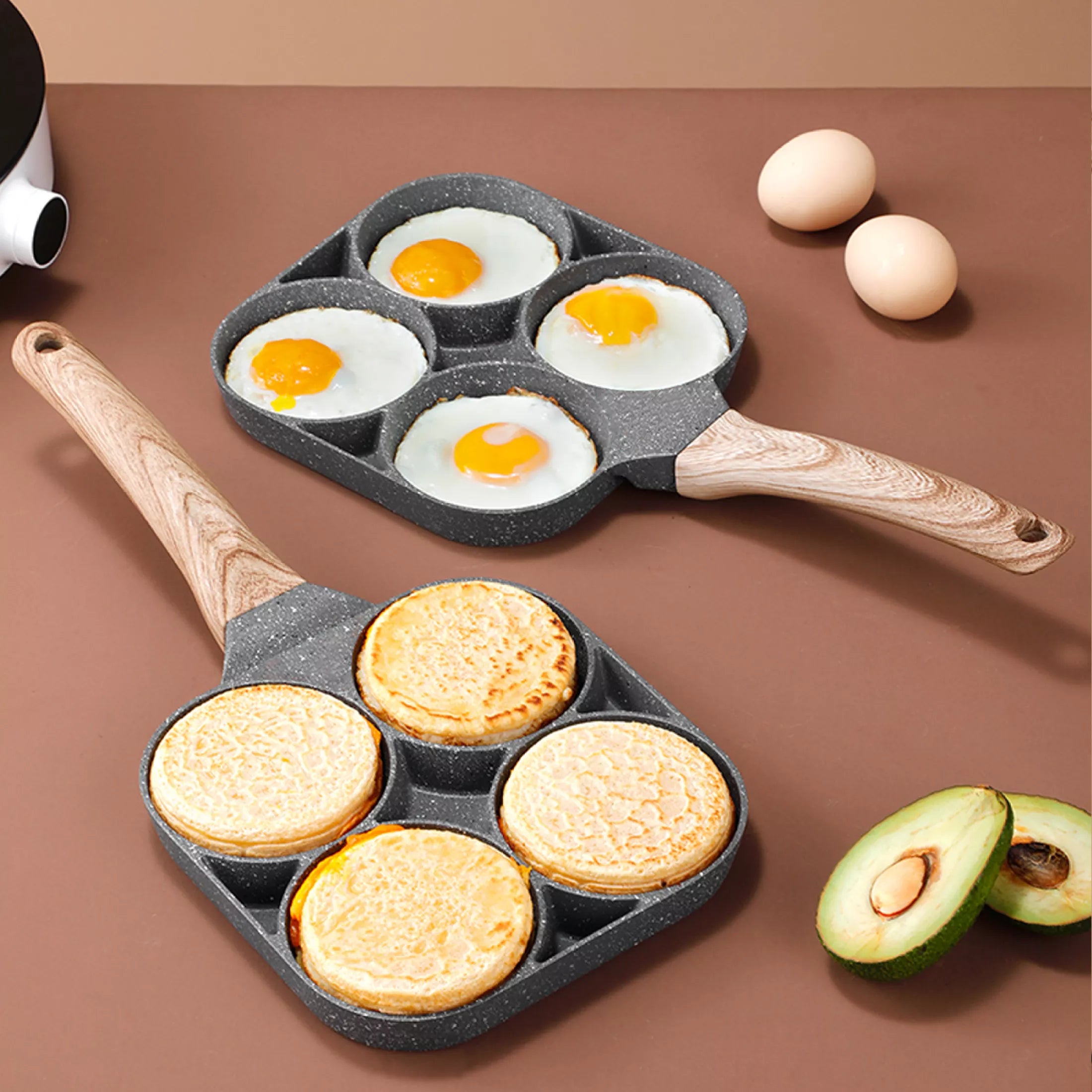 4 egg hole pan