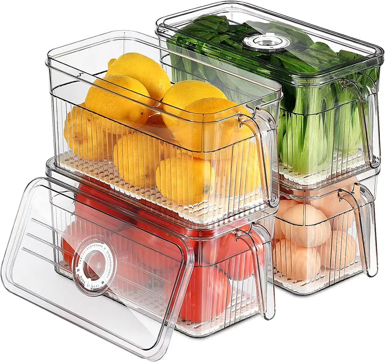  Fridge Organizer Storage Box