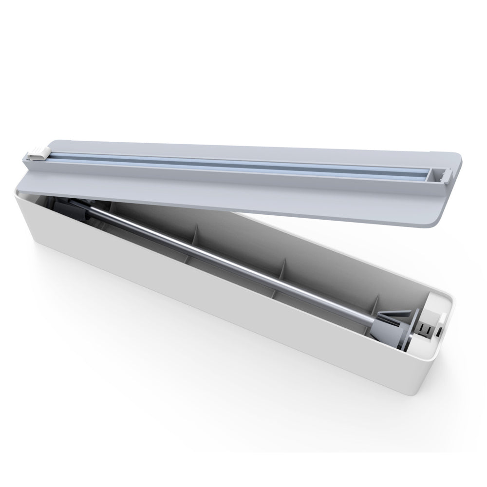 Wall Mount Instant Plastic Wrap Dispenser with Slide Cutter Wall Mount Instant Plastic Wrap Dispenser with Slide Cutter