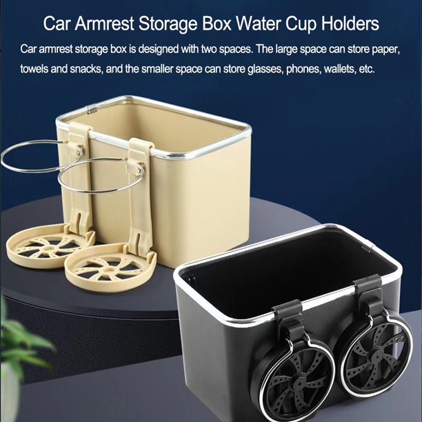 Car Armrest Storage Box with Cup Holder Car Armrest Storage Box with Cup Holder