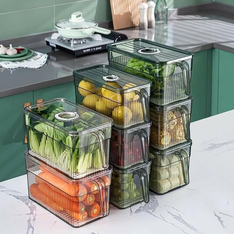 Fridge Organizer Storage Box with vegetables