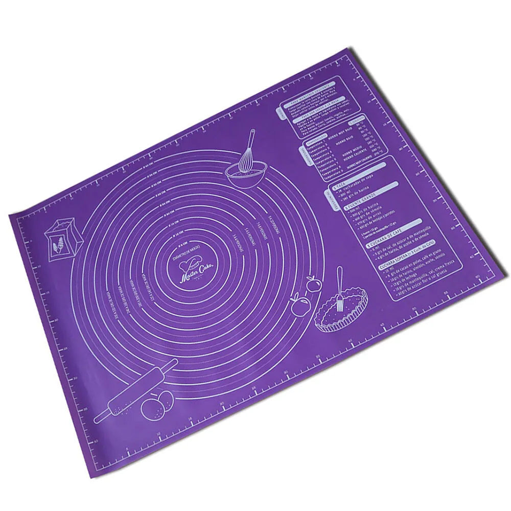 Non-stick Silicone Dough Mat in  purple color