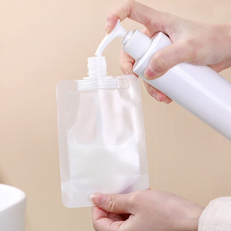 3 Pcs Reusable Shampoo Lotion Liquid Dispenser Bags 3 Pcs Reusable Shampoo Lotion Liquid Dispenser Bags