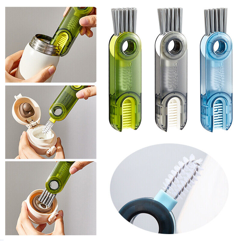 Cleaning with the help of the 3-in-1 Cup Lid Gap Cleaning Detail Brush Set