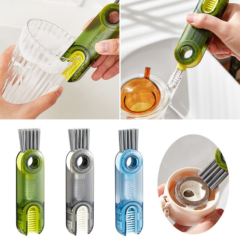 3-in-1 Cup Lid Gap Cleaning Detail Brush Set
