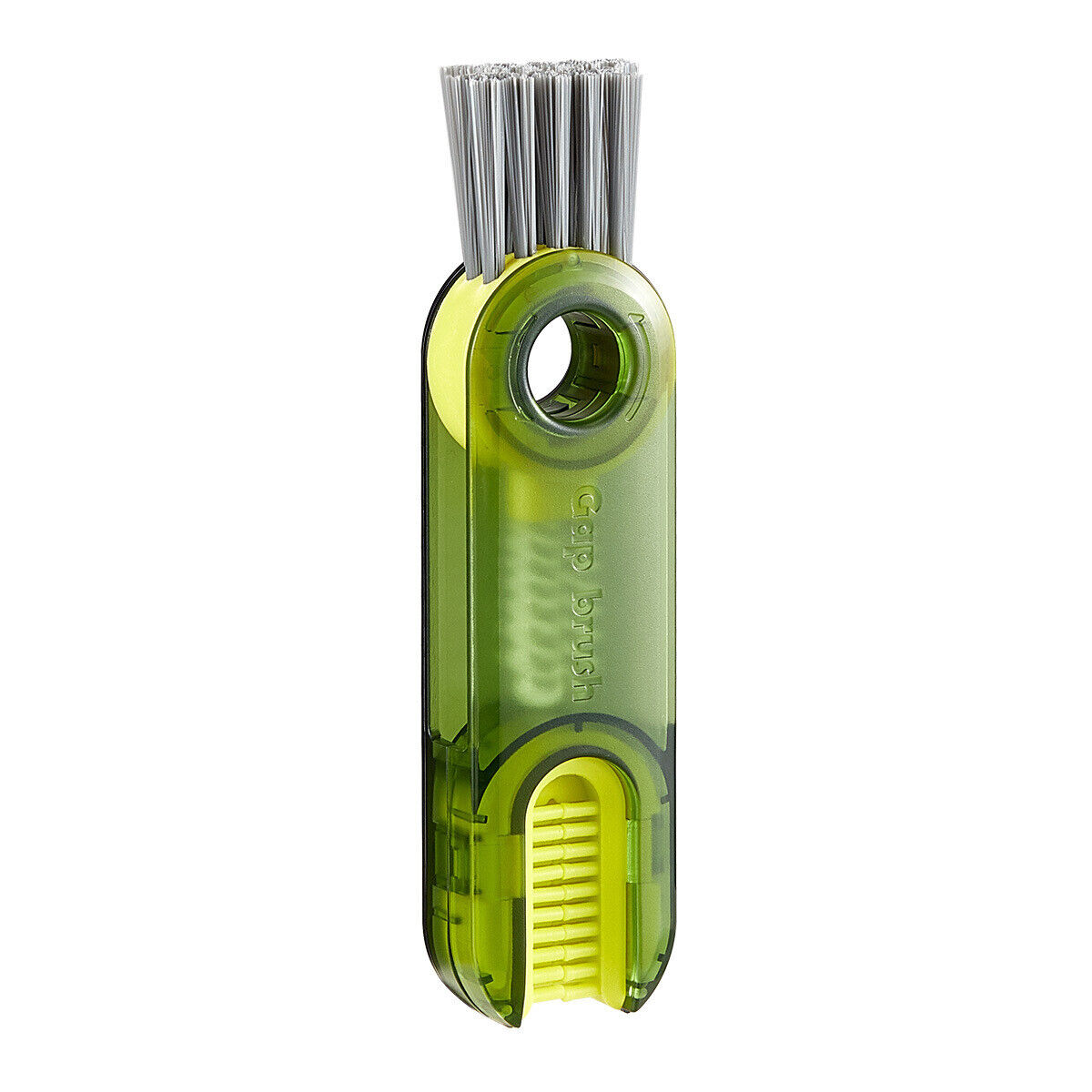 3-in-1 Cup Lid Gap Cleaning Detail Brush Set in green color