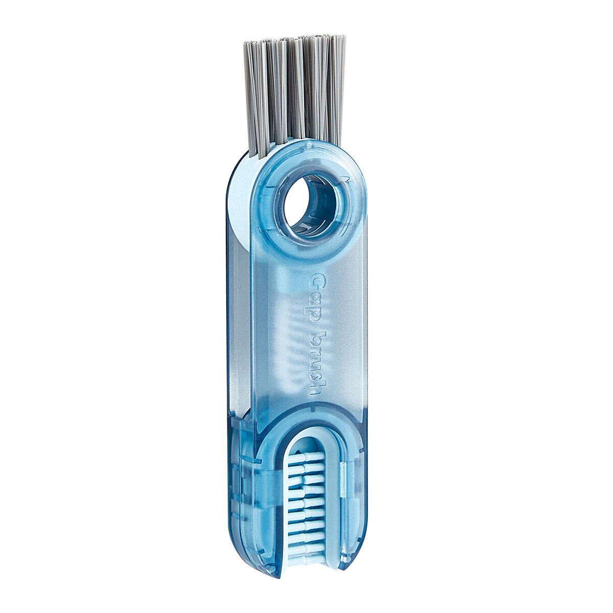 3-in-1 Cup Lid Gap Cleaning Detail Brush Set in blue color