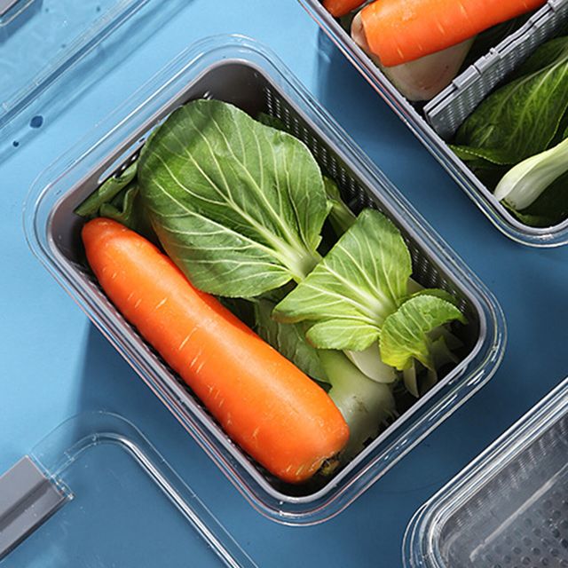 Fresh Vegetable Fruits Drain Storage Organizer